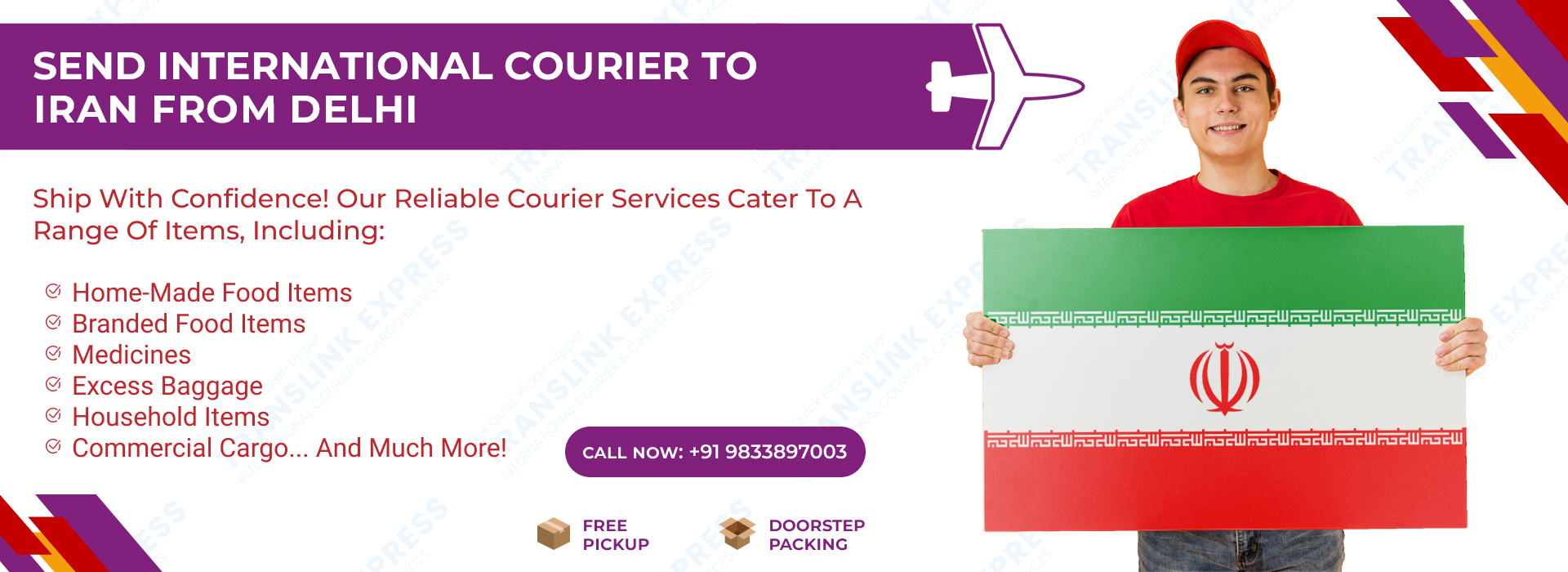 Courier to Iran From Delhi